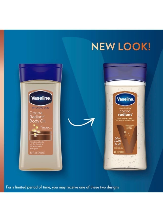 فازلين جل العناية المركزة للجسم بزيت الكاكاو المتألق 200 مل - Image 3